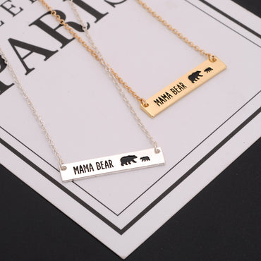 1 Piece Mama Simple Style Letter Alloy Plating Mother's Day Women's Necklace