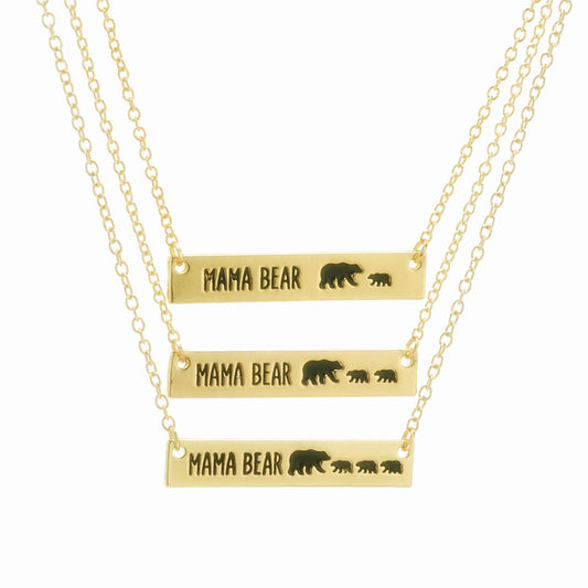 1 Piece Mama Simple Style Letter Alloy Plating Mother's Day Women's Necklace