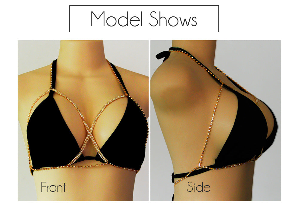Fashion Hollow Diamond-studded Chain Bikini Body Chain Wholesale Nihaojewelry