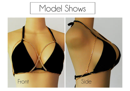 Fashion Hollow Diamond-studded Chain Bikini Body Chain Wholesale Nihaojewelry