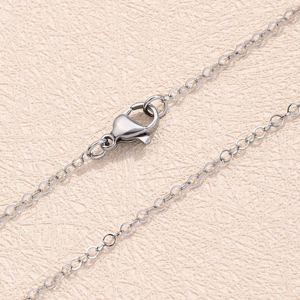 5 PCS/Package 304 Stainless Steel 18K Gold Plated Embossed O-Shaped Chain Small Peacock Tail Chain Flat Circle Chain Polished Jewelry Accessories