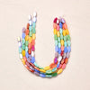 5 Strands/Package 9x6mm Hole Under 1mm Glass Electroplate Glass Beads Colorful Simple Candy Beads