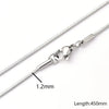 5 Strands/Package 304 Stainless Steel 18K Gold Plated Jewelry Accessories
