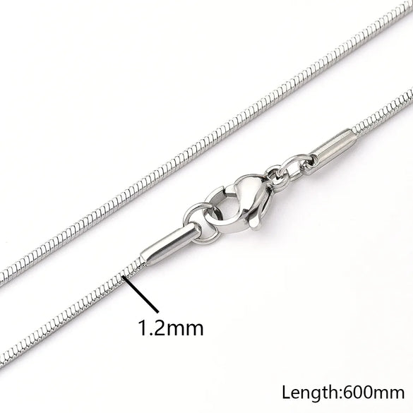 5 Strands/Package 304 Stainless Steel 18K Gold Plated Jewelry Accessories