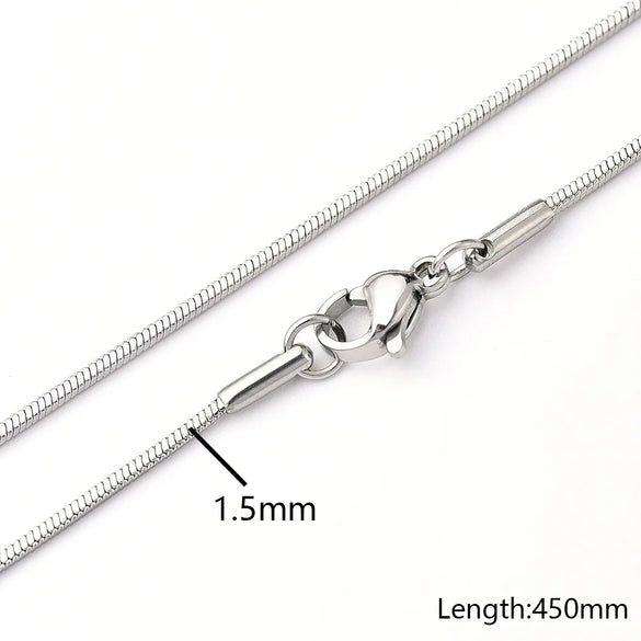 5 Strands/Package 304 Stainless Steel 18K Gold Plated Jewelry Accessories