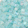 50 Pieces Glass Square Solid Color Beads