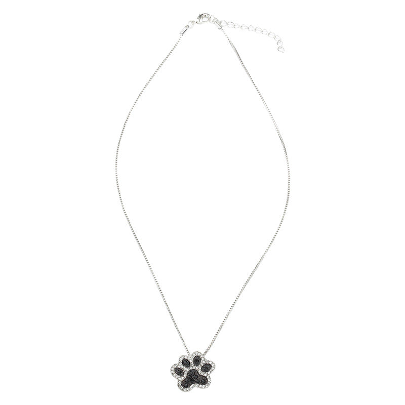 Best Selling Studded Cat Dog Claw Pendant Necklace Cat Paw Print Necklace Ankle Necklace Clavicle Chain