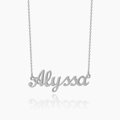 Personalized Sliver Name Necklace Ashley