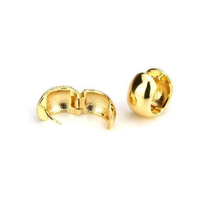 Simple Style Round Copper Earrings Ear Studs
