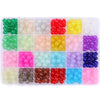 8mm Glass Jelly Double-Piece Glass Round Beads Box Material Package Beaded Diy Handmade Accessories Material Bracelet Beads