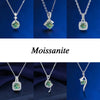 925 Silver Plating Inlay Geometric Moissanite Necklace