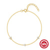 925 Sterling Silver Cable Chain Bracelets IG Style Simple Style