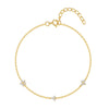925 Sterling Silver Cable Chain Bracelets IG Style Simple Style