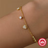 925 Sterling Silver Cable Chain Multi Charms Bracelet Bracelets IG Style Simple Style