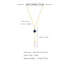 925 Sterling Silver Plastic Beads Zircon Cable Chain Plating Inlay Geometric Pendant Necklace
