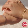 925 Sterling Silver Snake Chain Bracelets Simple Style