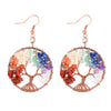 1 Pair Retro Color Block Alloy Natural Stone Plating Women's Drop Earrings