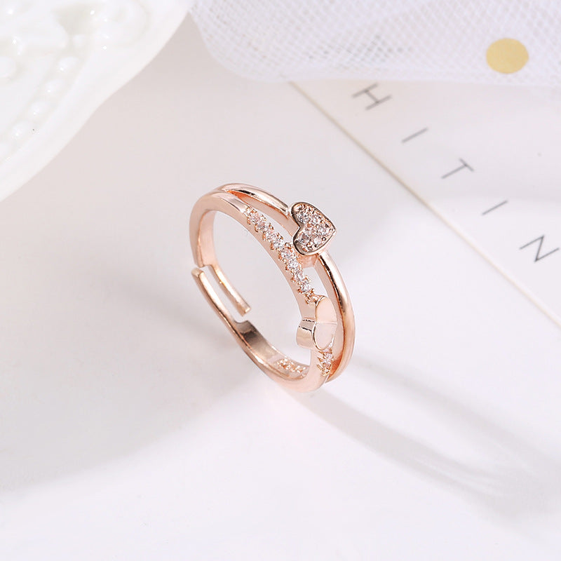 New Korean Creative Heart-to-heart Ring