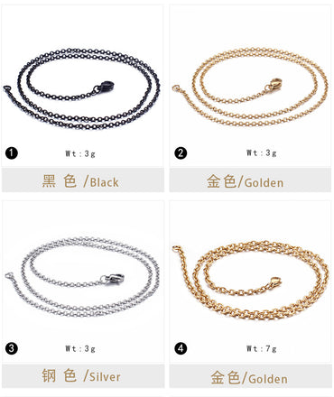 Korean O-chain Stainless Steel Necklace Wholesale Nihaojewelry