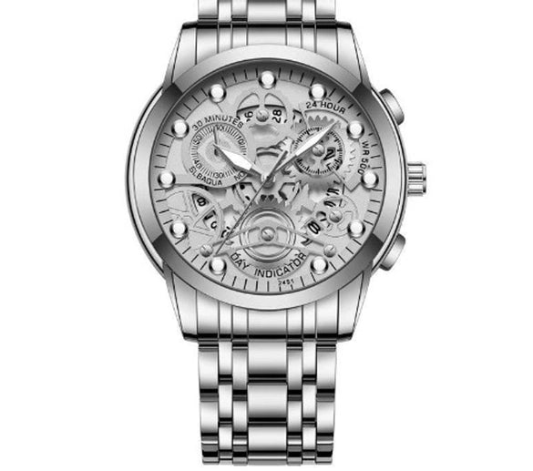 Business Round Double Side Snaps Quartz Men's Watches