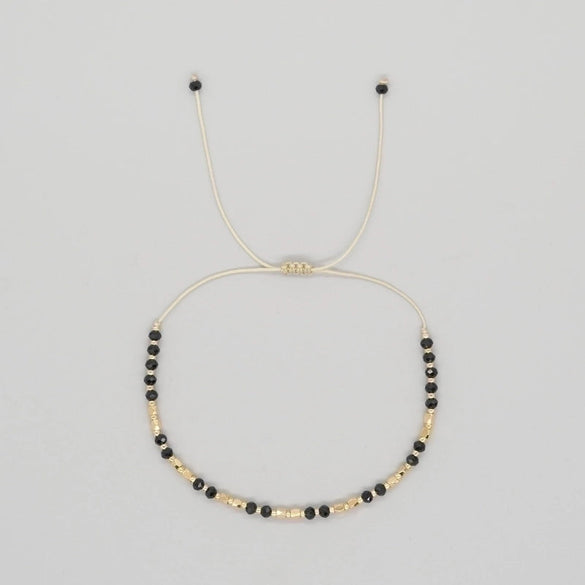 Casual Bohemian Round Natural Stone Rope Beaded Handmade Bracelets