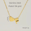 Casual French Style Letter Heart Shape Stainless Steel Plating 18k Gold Plated Pendant Necklace