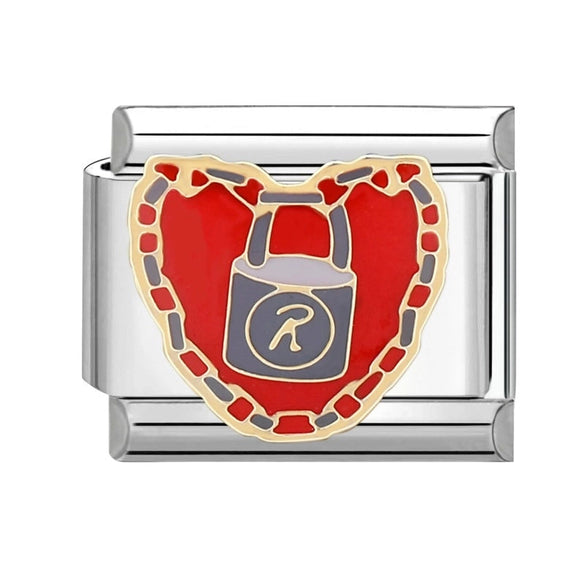 Charms Module Handmade DIY Red And Black Light Luxury Bracelet Creative Personality Italian Bracelet Accessories