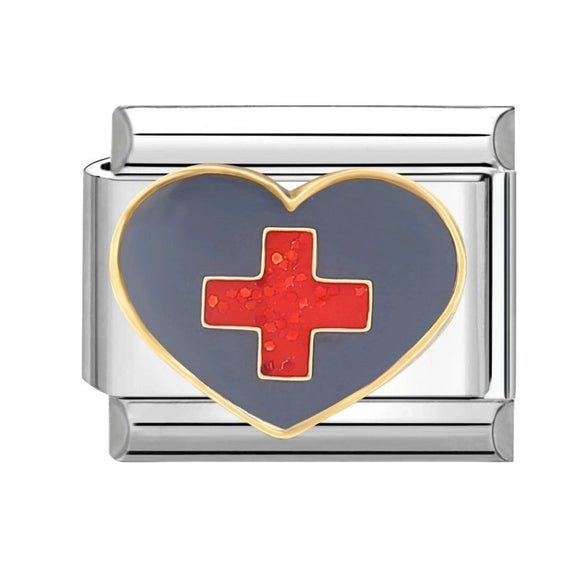 Charms Module Handmade DIY Red And Black Light Luxury Bracelet Creative Personality Italian Bracelet Accessories