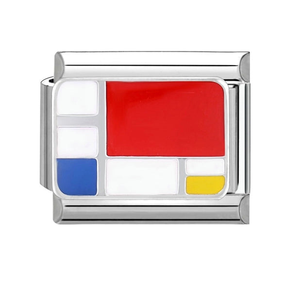 Charms Module Handmade DIY Red And Black Light Luxury Bracelet Creative Personality Italian Bracelet Accessories