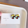Cute Christmas Stud Earrings ~ Cartoon Santa Claus Elk Gingerbread Man Ear Clip Sweet Girl Sterling Silver Needle Earrings