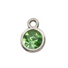 Diamond-encrusted Twelve Birthstone Colored Glass Pendant  Necklace Jewelry DIY Pet Alloy Accessories Jewelry