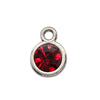 Diamond-encrusted Twelve Birthstone Colored Glass Pendant  Necklace Jewelry DIY Pet Alloy Accessories Jewelry