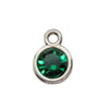 Diamond-encrusted Twelve Birthstone Colored Glass Pendant  Necklace Jewelry DIY Pet Alloy Accessories Jewelry
