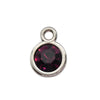 Diamond-encrusted Twelve Birthstone Colored Glass Pendant  Necklace Jewelry DIY Pet Alloy Accessories Jewelry