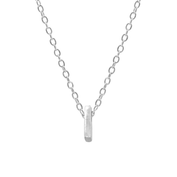 Elegant Letter Sterling Silver Pendant Necklace In Bulk