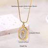 Elegant Retro Devil's Eye Rose Stainless Steel Enamel Plating 18k Gold Plated Pendant Necklace