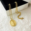 Ethnic Style Portrait Stainless Steel Titanium Steel Plating Pendant Necklace