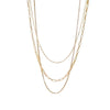 Fashion Geometric Stainless Steel Layered Necklaces Gold Plated Stainless Steel Necklaces