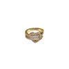 Fashion Round Heart Shape Copper Zircon Rings In Bulk