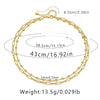 Ig Style Simple Style Solid Color Copper Plating Chain 18k Gold Plated Necklace