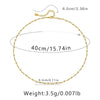Ig Style Simple Style Solid Color Copper Plating Chain 18k Gold Plated Necklace