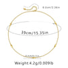 Ig Style Simple Style Solid Color Copper Plating Chain 18k Gold Plated Necklace