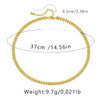Ig Style Simple Style Solid Color Copper Plating Chain 18k Gold Plated Necklace