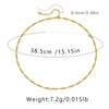 Ig Style Simple Style Solid Color Copper Plating Chain 18k Gold Plated Necklace