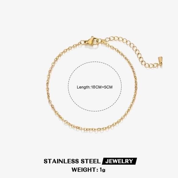 Ig Style Simple Style Twist Stainless Steel Plating 18k Gold Plated Bracelets