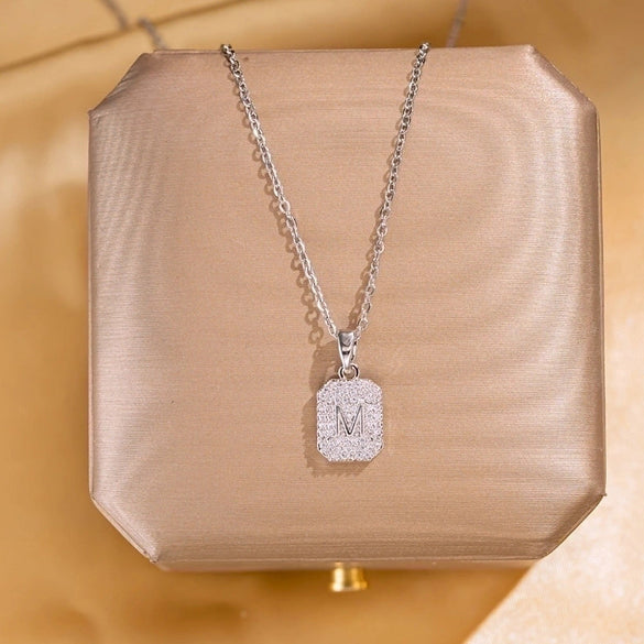 Lady Animal Flower Artificial Pearl Titanium Steel Copper Plating Inlay Zircon Pendant Necklace