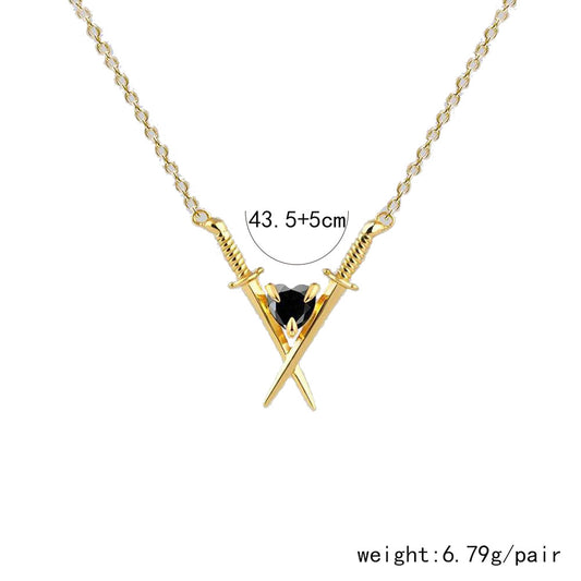 Retro Heart Alloy Patchwork Plating Women's Necklace
