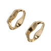 Minimalist Asymmetrical Irregular Stainless Steel Electroplating Stud Earrings