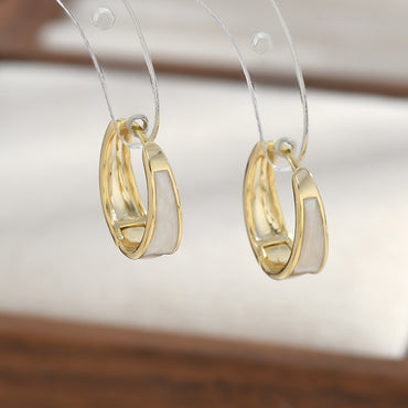 1 Pair IG Style Geometric Irregular Plating Copper Hoop Earrings