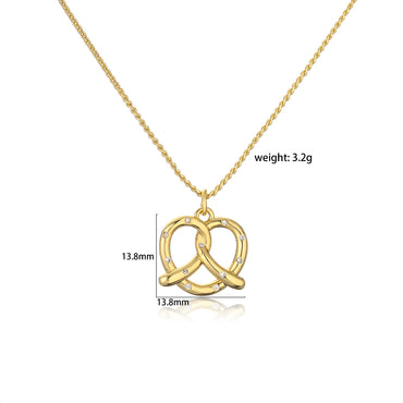1 Piece Cute Heart Shape Copper Inlay Zircon Pendant Necklace